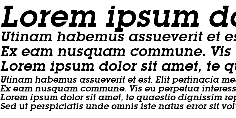 Sample of Mason Bold Italic