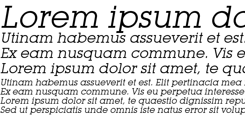Sample of Mason Italic