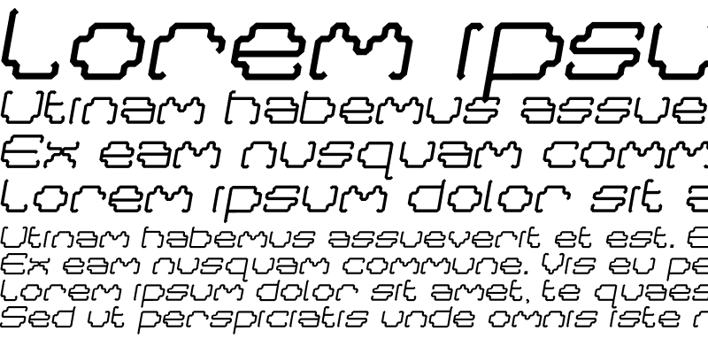 Sample of Masta Italic