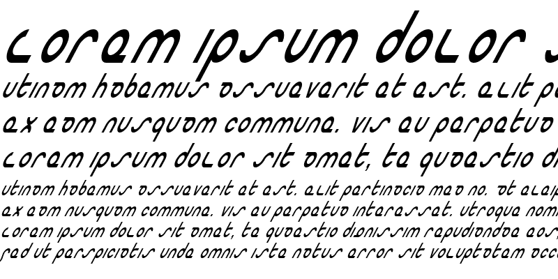 Sample of Masterdom Condensed Italic