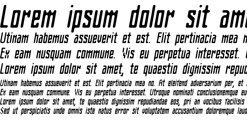 Sample of Matica Italic