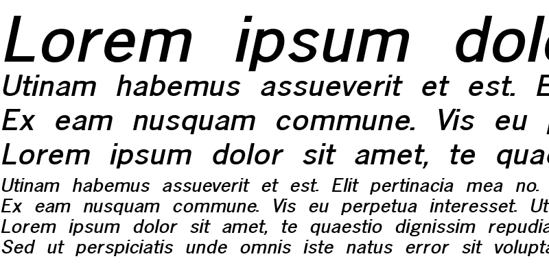 Sample of Matterhorn-Extended Bold Italic
