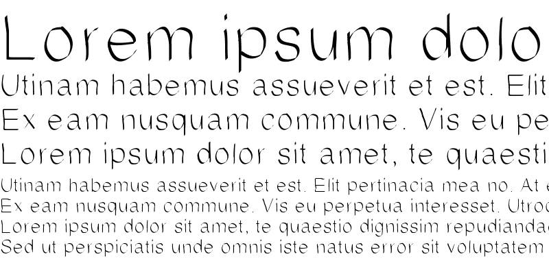 Sample of MattressesFont