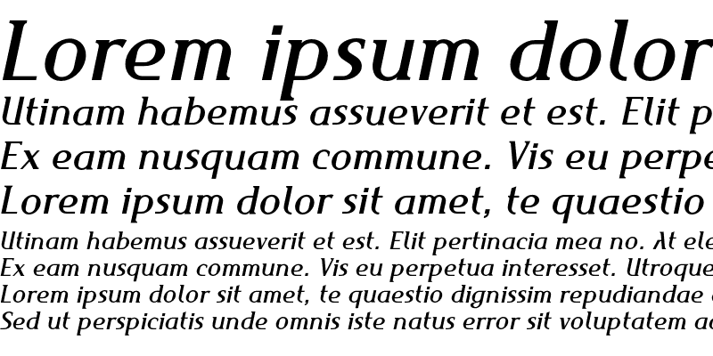 Sample of Maverick Medium Italic