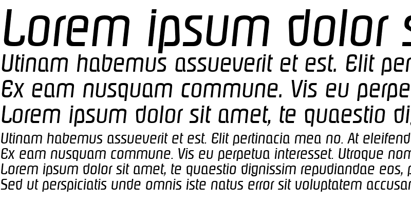 Sample of MaxBecker Italic