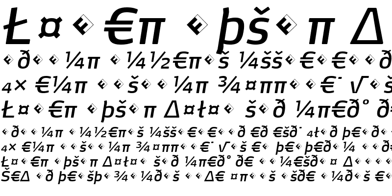 Sample of MaxDemiSerif-BookItalicExp