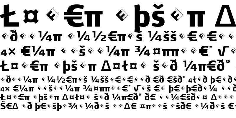 Sample of MaxDemiSerif-ExtraBoldExp Regular