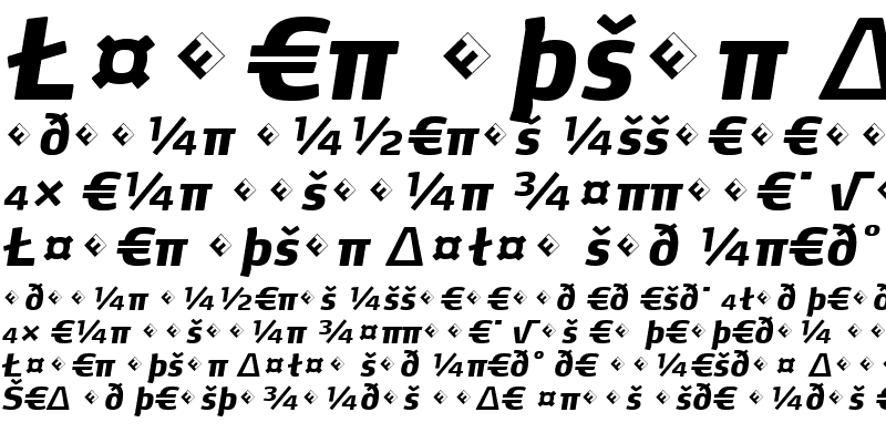 Sample of MaxDemiSerif-ExtraBoldItaExp