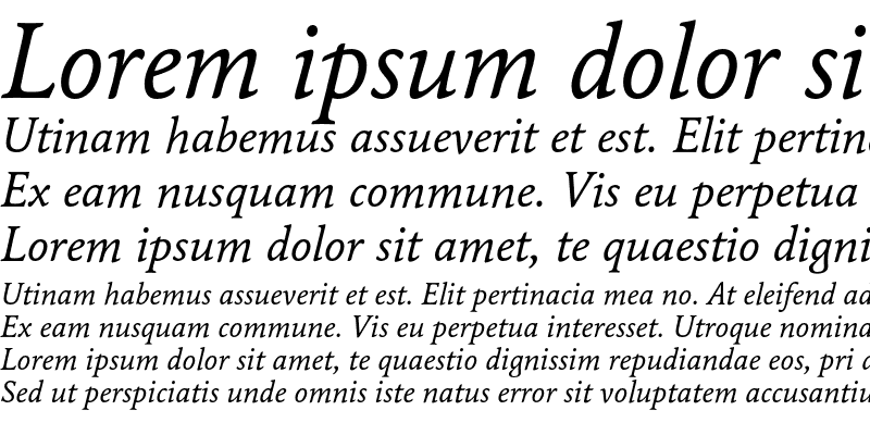 Sample of Maxime Std Italic