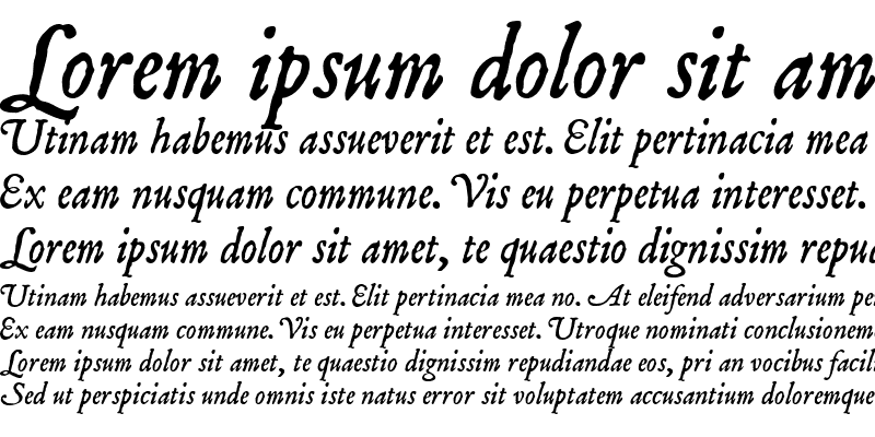 Sample of Mayflower Italic Regular