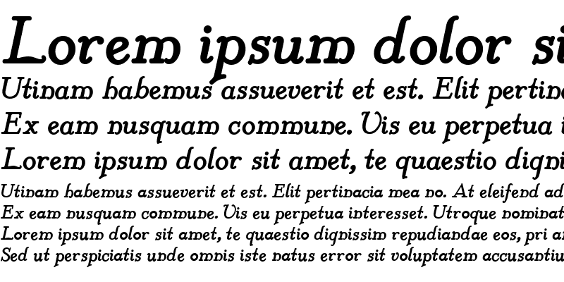 Sample of McKenna Handletter NF Bold Italic