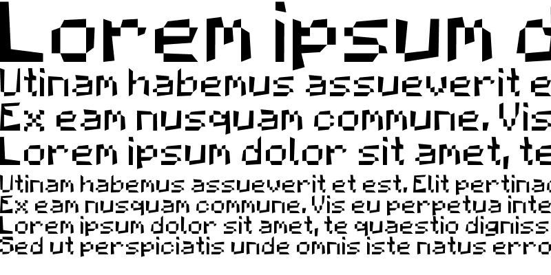 Sample of MCPEfont