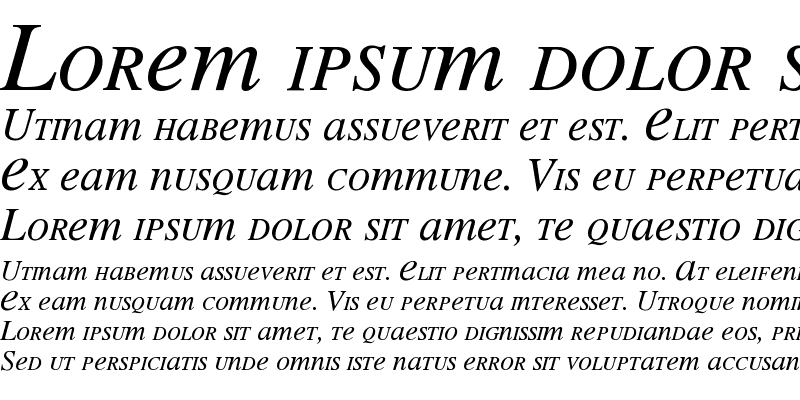 Sample of MEAN 26 Italic