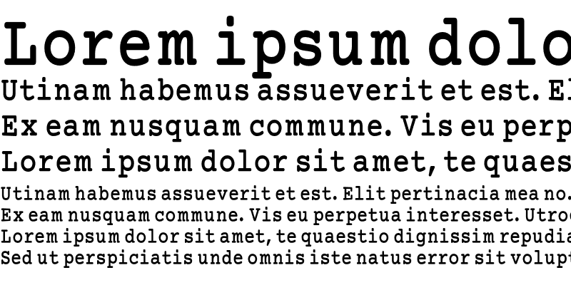 Sample of Mechanical Bold Condensed