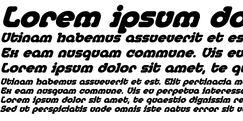 Sample of MedflyBlack Italic