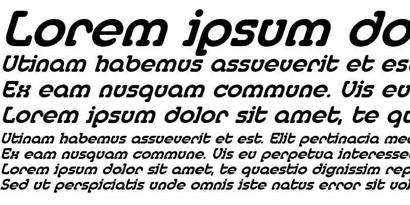 Sample of MedflyExtrabold Italic