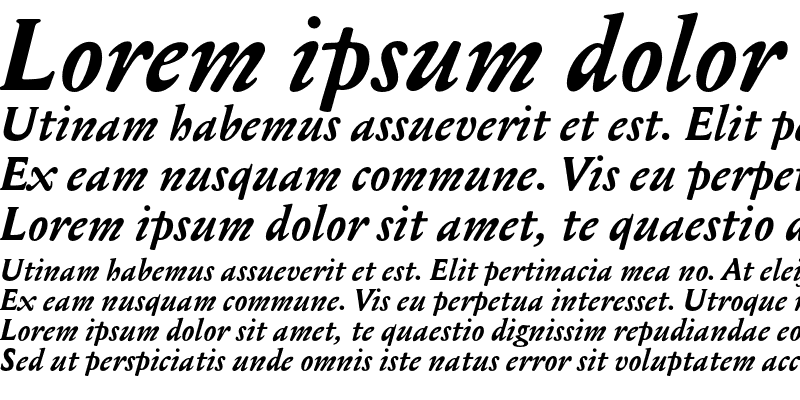 Sample of Mediaeval Bold Italic