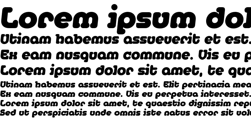 Sample of MediaSerifEF ExtraBold Italic