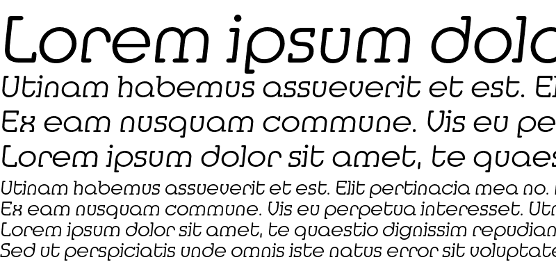 Sample of MediaSerifEF Light Italic