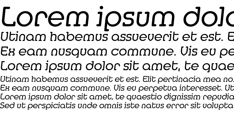 Sample of MediaSerifEF Regular Italic