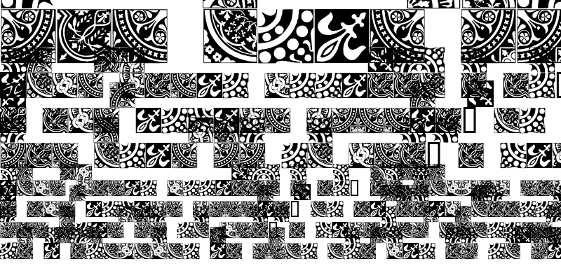 Sample of Medieval Tiles I Regular