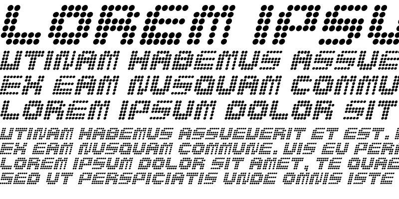 Sample of MedLed Italic