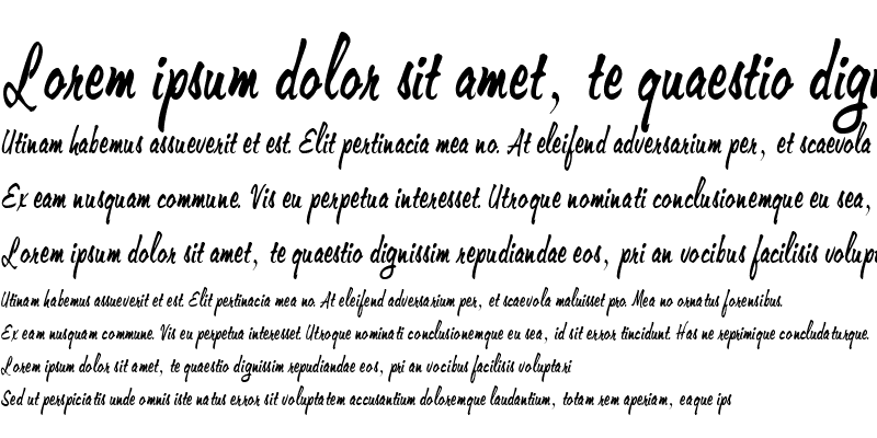 Sample of Memo-Condensed Italic