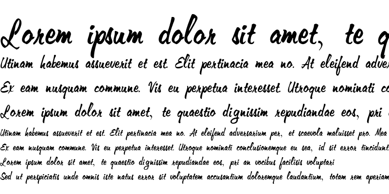 Sample of Memo Italic