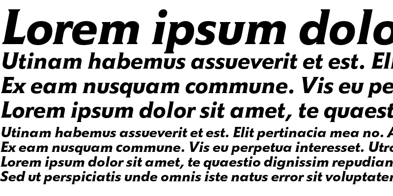 Sample of Memo Std Medium Italic