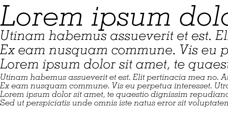 Sample of Memphis Light Italic