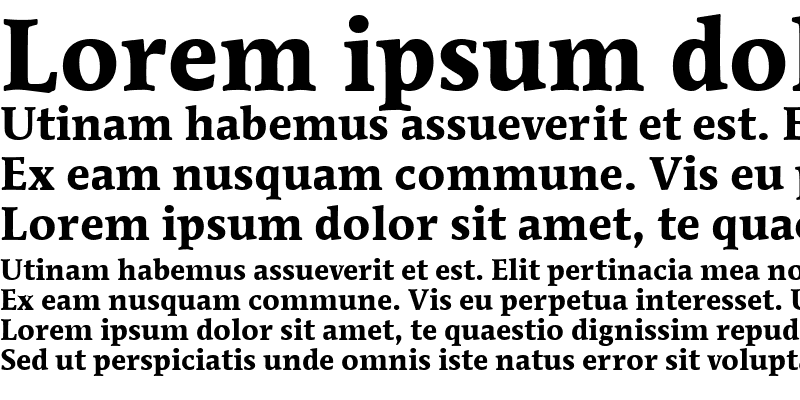 Sample of Mendoza Roman OS ITC TT Bold