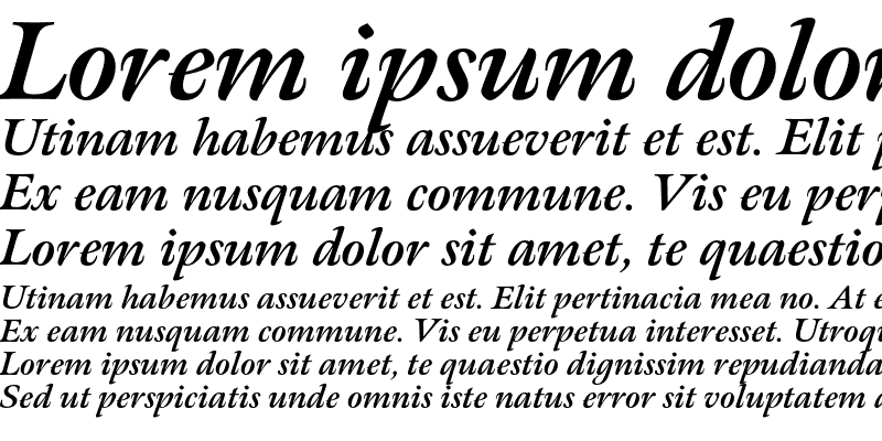 Sample of Meno Bold Italic