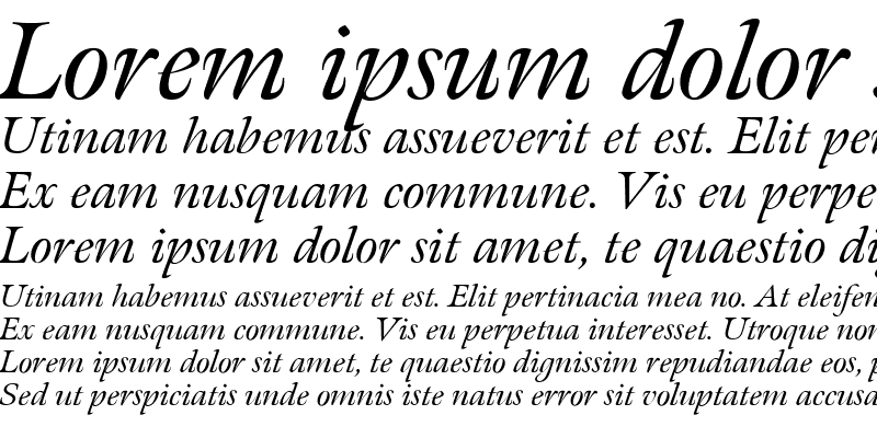Sample of Meno Italic