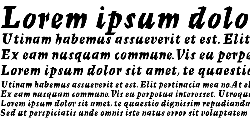 Sample of MercuriusMTScript BoldItalic