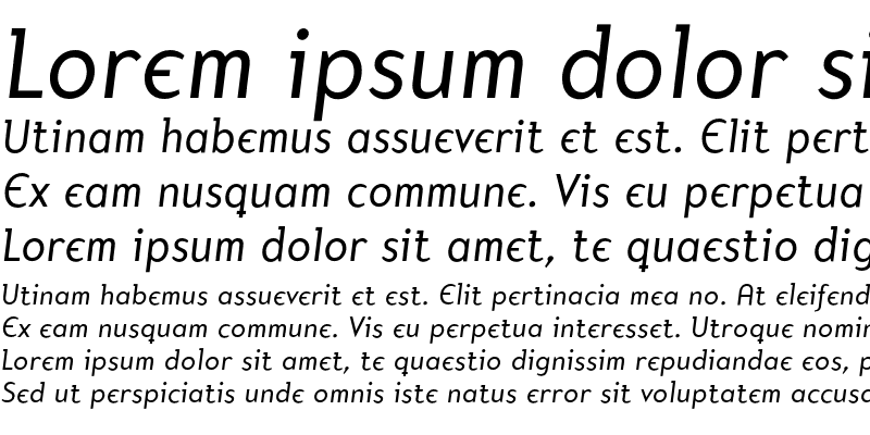 Sample of Mercury Alternative Italic