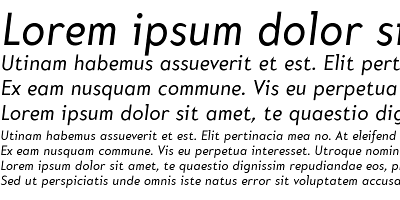 Sample of Mercury Medium Italic