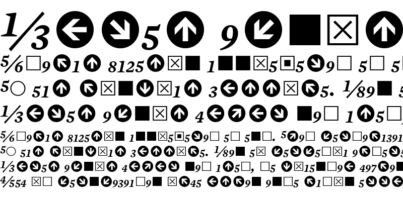 Sample of Mercury Numeric G1 Semi Italic
