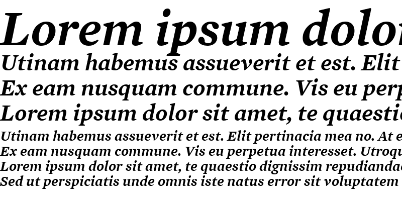 Sample of Mercury Text G2 SemiBold Italic