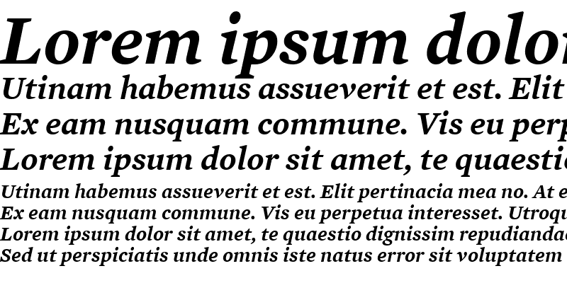 Sample of Mercury Text G4 SemiBold Italic