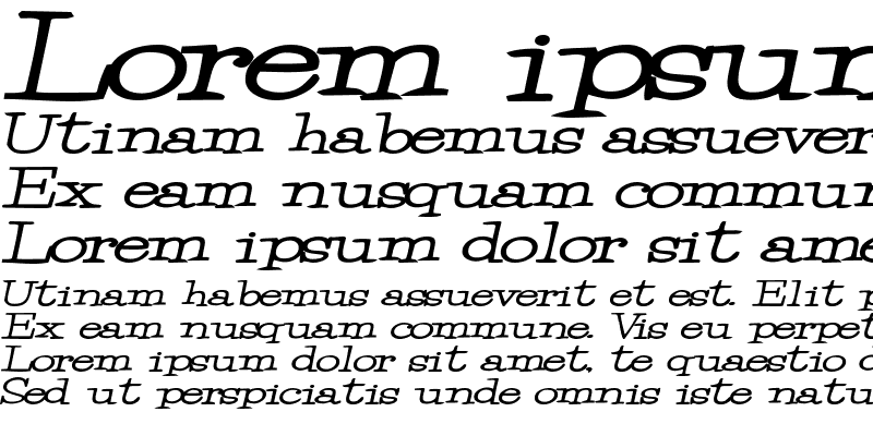 Sample of Merrill Bold Italic
