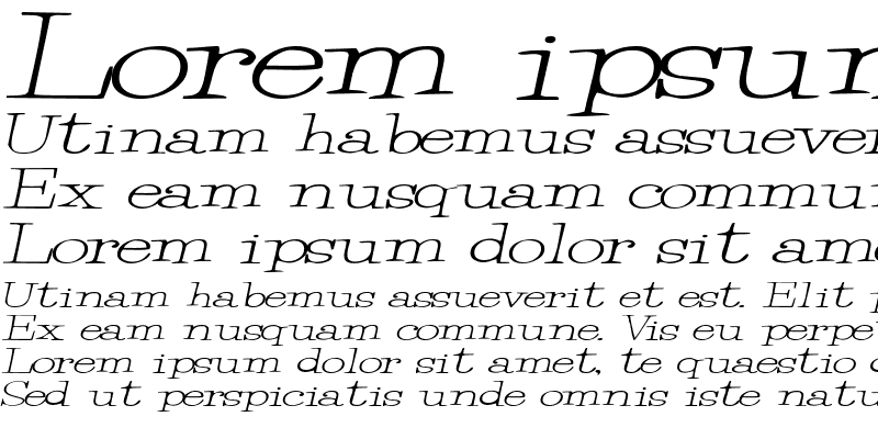 Sample of Merrill Italic