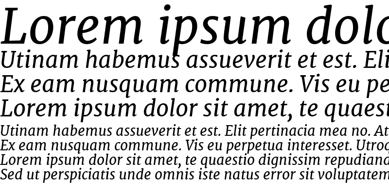 Sample of Merriweather Italic