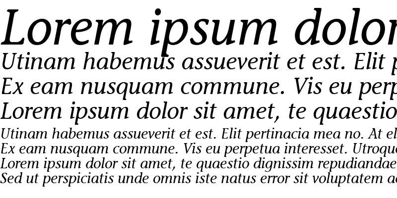 Sample of Mesouran Casual SSi Italic