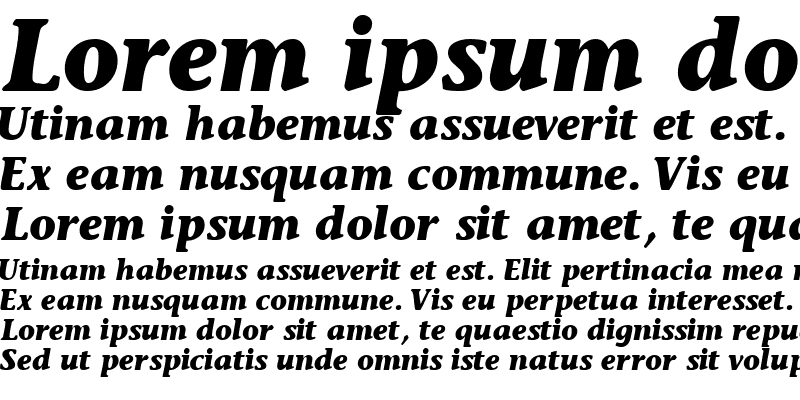 Sample of MesouranCasualBlackSSK Italic