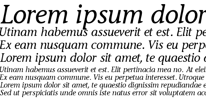 Sample of MesouranCasualSSK Italic