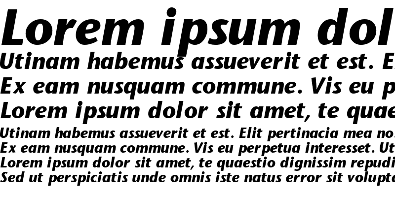 Sample of MesouranSansBlackSSK Italic