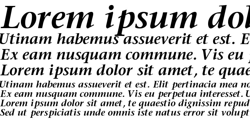 Sample of MesouranSerifSSK Bold Italic
