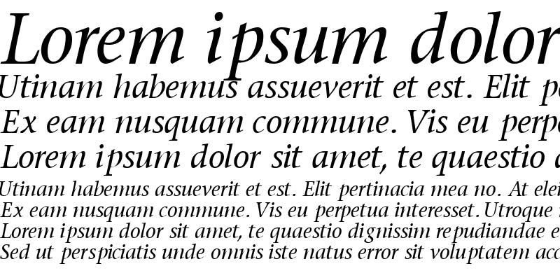 Sample of MesouranSerifSSK Italic