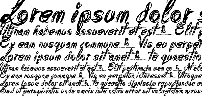 Sample of Messy Script Regular