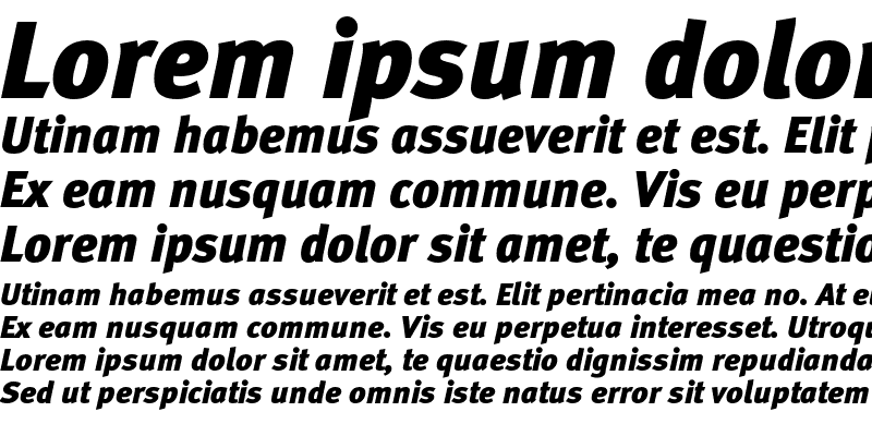 Sample of MetaBlackCyr-Italic